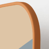 Indigo Horizon Over Strepen met Naam Pickleball Paddle (Links Detail)