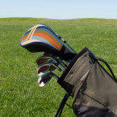 Indigo Horizon Pin Strepen met Naam Golfheadcover (Insitu)