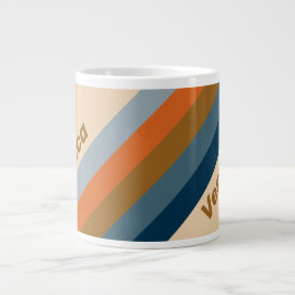 Indigo Horizon Strepen met Naam Grote Koffiekop