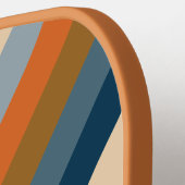 Indigo Horizon Strepen met Naam Pickleball Paddle (Links Detail)