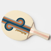 Indigo Horizon Stripe Loop met naam Tafeltennisbatje (Zijkant)
