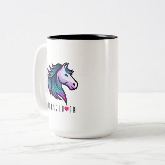 Indigo Horse Lover Mok Design (Voorkant links)