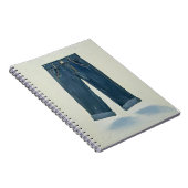 Indigo iconen Painterly Denim Art Denimhead Notitieboek (Rechterzijde)