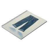 Indigo iconen Painterly Denim Art Denimhead Notitieboek (Linkerzijde)
