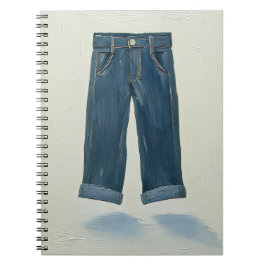 Indigo Icons Schilderachtige Denim Art Denimhead Notitieboek