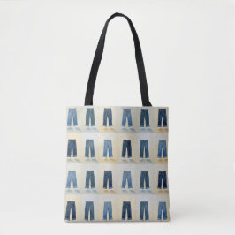Indigo Icons Schilderachtige Denim Art Denimhead Tote Bag