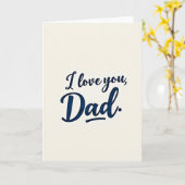 Indigo Ik Hou van Jou Papa Kaart (Gele Bloem)