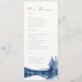 INDIGO INK BLUE MOUNTAIN LAKE SNEEUWWING MENU (Voorkant)