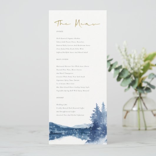 INDIGO INK BLUE MOUNTAIN LAKE SNEEUWWING MENU