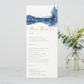 INDIGO INK BLUE MOUNTAIN LAKE SNEEUWWWEDINGMENU MENU (Staand voorkant)