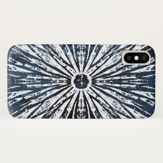 Indigo Ink Radial Motif Case-Mate iPhone Case (Achterkant (horizontaal))