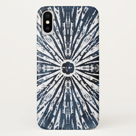 Indigo Ink Radial Motif Case-Mate iPhone Case (Achterkant)