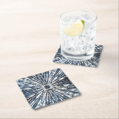 Indigo Ink Radial Motif Kartonnen Onderzetters (Insitu)