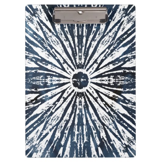 Indigo Ink Radial Motif Klembord (Voorkant)