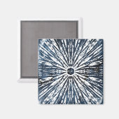 Indigo Ink Radial Motif Magneet (Voorkant / Achterkant)