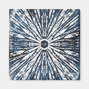 Indigo Ink Radial Motif Magneet