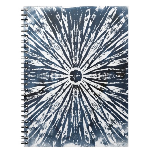 Indigo Ink Radial Motif Notitieboek (Voorkant)