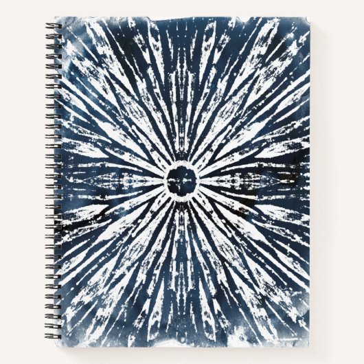 Indigo Ink Radial Motif Notitieboek (Voorkant)