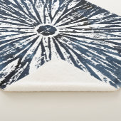 Indigo Ink Radial Motif Sherpa Deken (3/4)