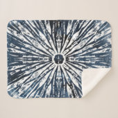 Indigo Ink Radial Motif Sherpa Deken (Voorkant (horizontaal))