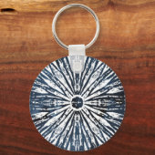 Indigo Ink Radial Motif Sleutelhanger (Voorkant)