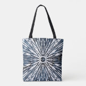 Indigo Ink Radial Motif Tote Bag (Achterkant)