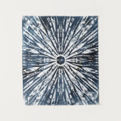 Indigo Ink Radial Motif Wandkleed (Voorkant)