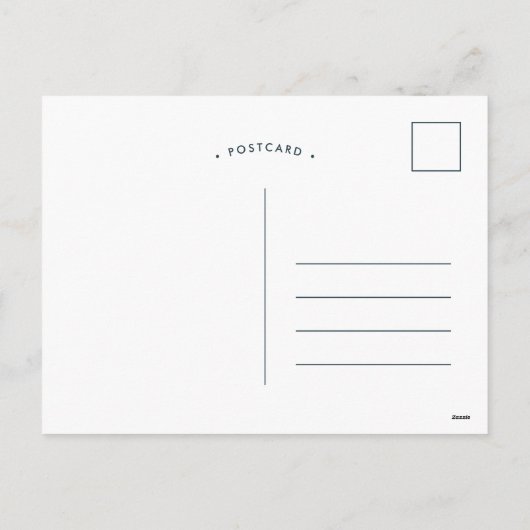 Indigo Ink Wash Boy Baby shower per Mail Invitatio Feestdagenkaart (Achterkant)