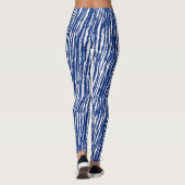 Indigo Japans schip Stripes Artsy Ink Leggings (Achterkant)