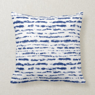 Indigo Japanse Shibori Stripes Print Kussen