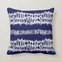 Indigo Japanse Shibori Tie Dye Stripes Print