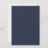 Indigo karmozijnrode bloem Huwelijk Kaart (Achterkant)