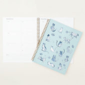 Indigo Katten waterverf Patroon Planners (Display)