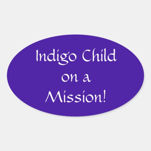 Indigo Kind op een Mission Sticker (Voorkant)