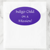Indigo Kind op een Mission Sticker (Tas)