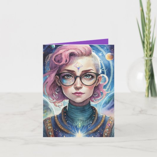 Indigo Kinderkunst | Indigo Volwassenenkunst | Bla Kaart (Voorkant)