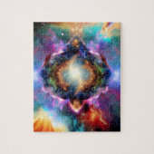 Indigo kosmische wolken openen de hemelse reis legpuzzel (Verticaal)