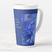 Indigo Krijger Latte Mok (Rechterhoek)