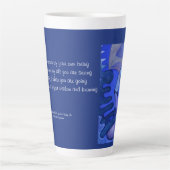 Indigo Krijger Latte Mok (Voorkant)