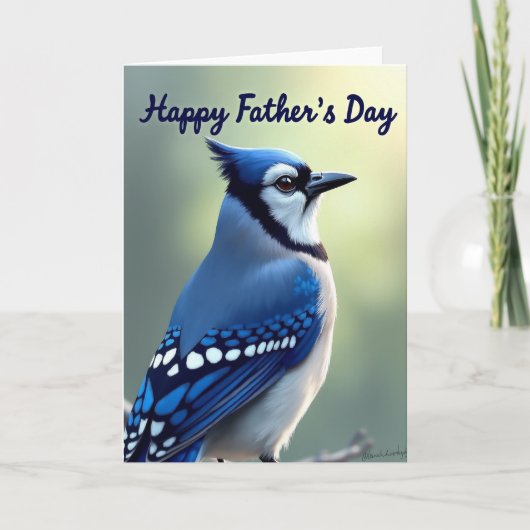 Indigo Kuifvogelkaart Kaart (Voorkant)