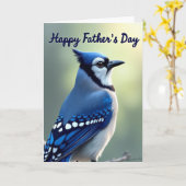 Indigo Kuifvogelkaart Kaart (Gele Bloem)