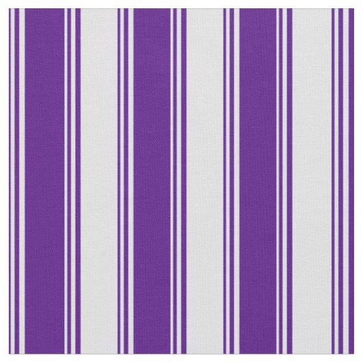 Indigo & Lavender Colored Patroon van Stripes Stof (Close Up)