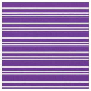 Indigo & Light Cyan Lines/Stripes Pattern Stof