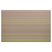 Indigo, Light Green, Red & Tan Stripes Pattern Stof (Yard (91,4 cm))
