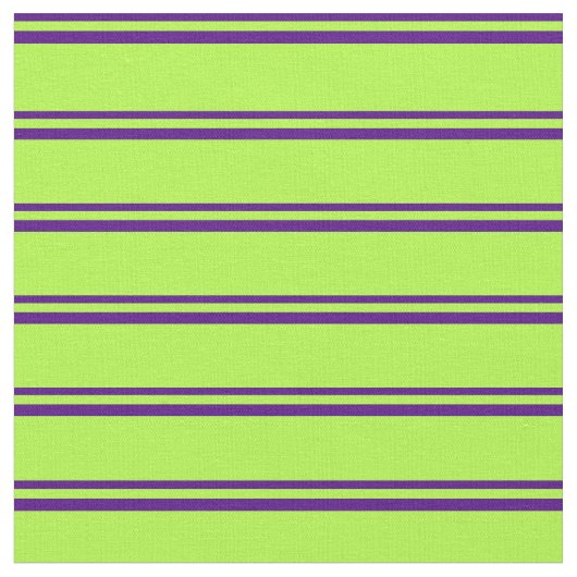 Indigo & Light Green Stripes/Lines Pattern Stof (Close Up)