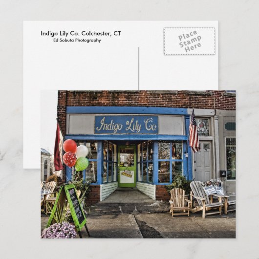 Indigo Lily Co. Briefkaart (Voorkant / Achterkant)