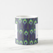 Indigo Lime Groen Pauw Mooi Eerste Letters Mok (Center)