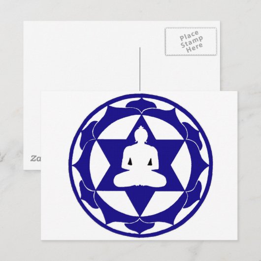 Indigo Lotus Briefkaart (Voorkant / Achterkant)
