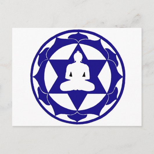 Indigo Lotus Briefkaart (Voorkant)