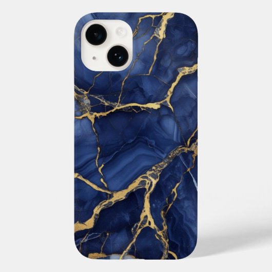 Indigo Marble Case-Mate iPhone Case (Achterkant)